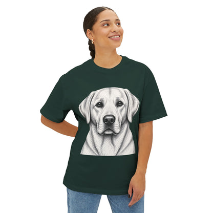 Dog Lover Oversized Tee — "Your Dog Is The Boss" Graphic