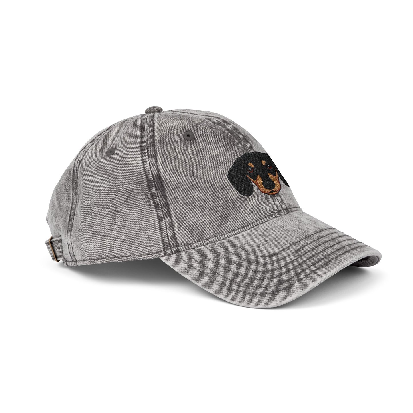 Embroidered Dachshund Vintage Cap-Fluff Club