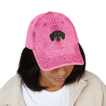 Embroidered Dachshund Vintage Cap-Fluff Club