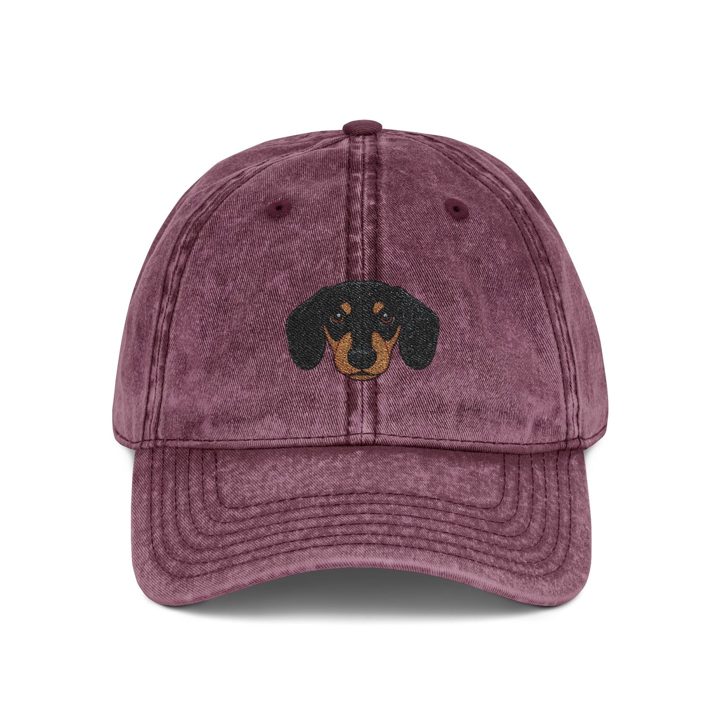 Embroidered Dachshund Vintage Cap-Fluff Club