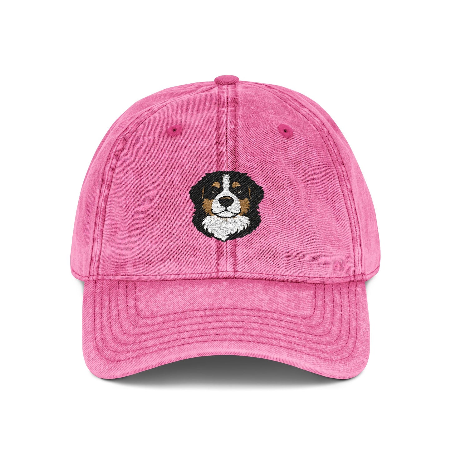 Embroidered Bernese Mountain Dog Vintage Cap