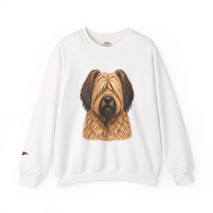 Briard portrait 'Your Dog Is the Boss' sweatshirt by Fluff Club