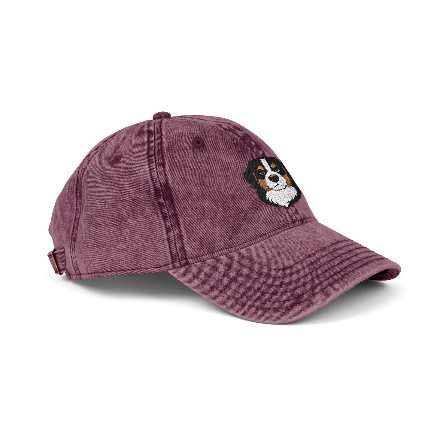 Embroidered Bernese Mountain Dog Vintage Cap