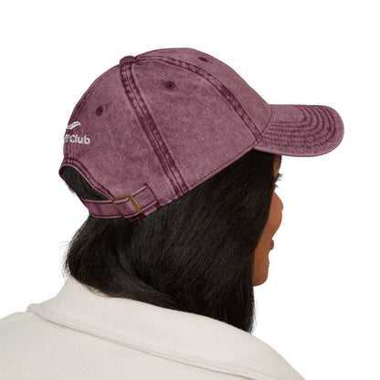 Embroidered French Bulldog Vintage Cap — Washed Hat