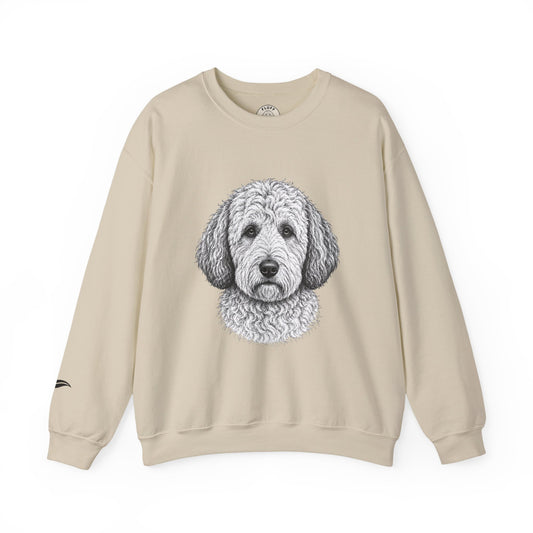 Goldendoodle portrait 'Your Dog Is the Boss' sweatshirt by Fluff Club – photo 2 of 6