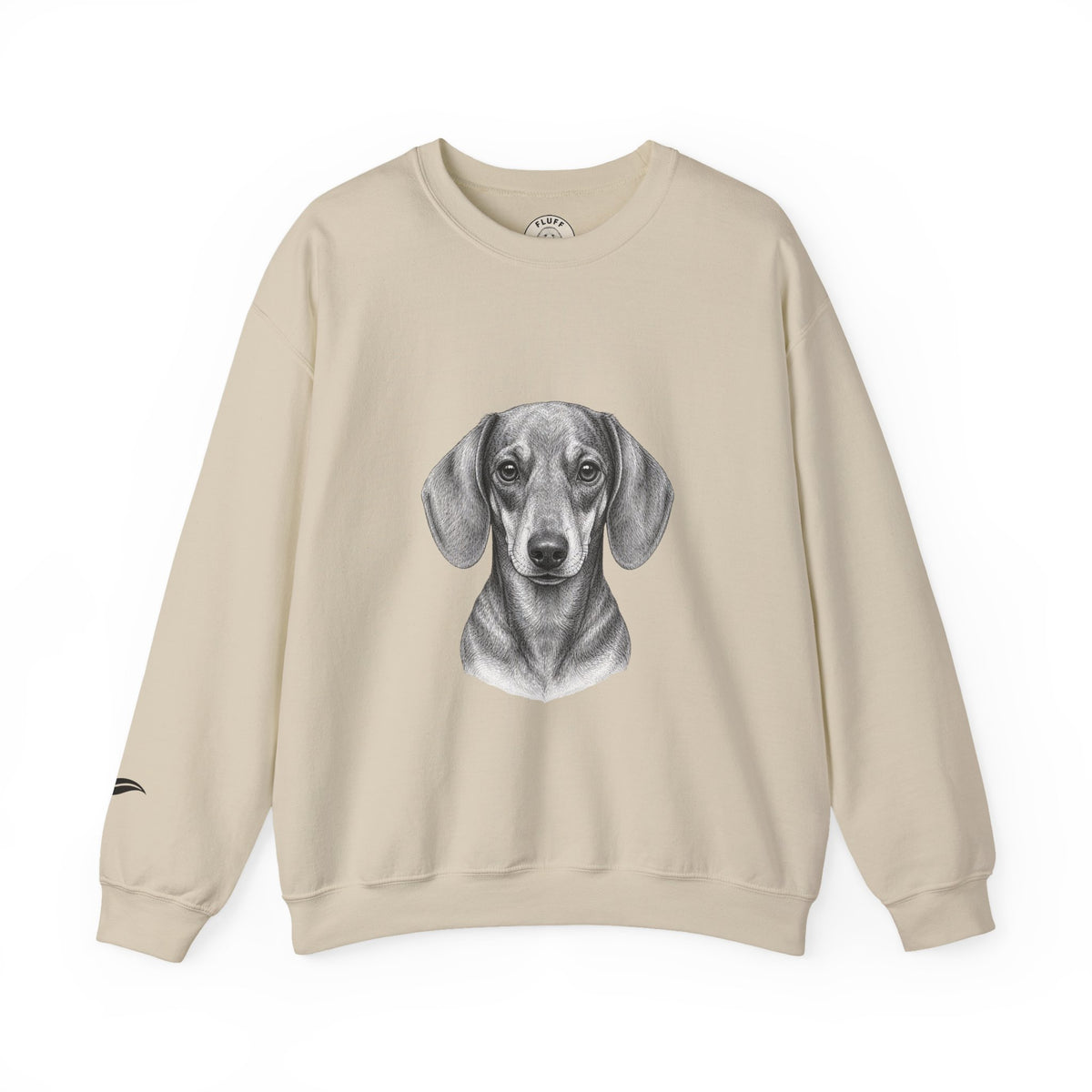 Dachshund portrait 'Your Dog Is the Boss' sweatshirt by Fluff Club – photo 2 of 6