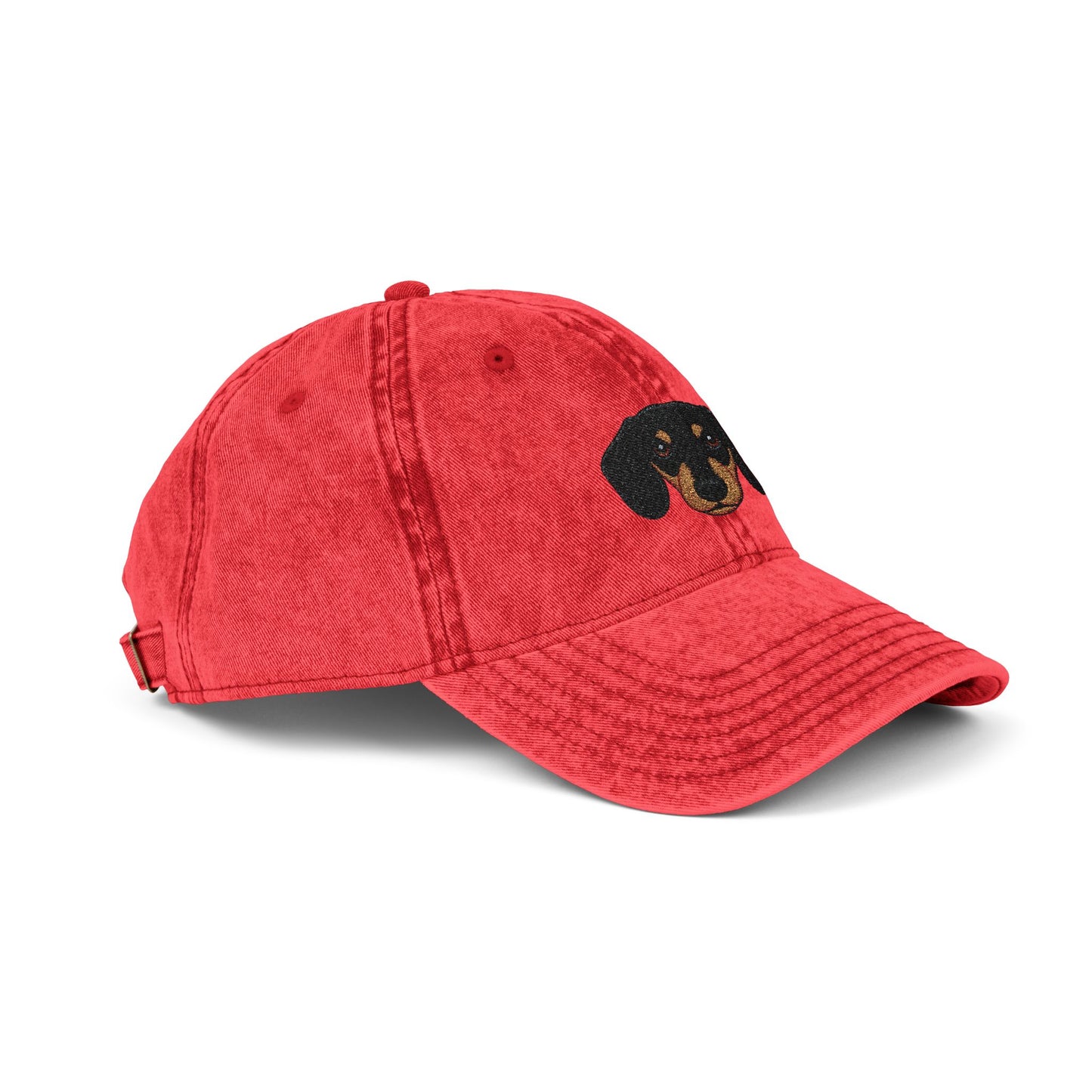Embroidered Dachshund Vintage Cap-Fluff Club