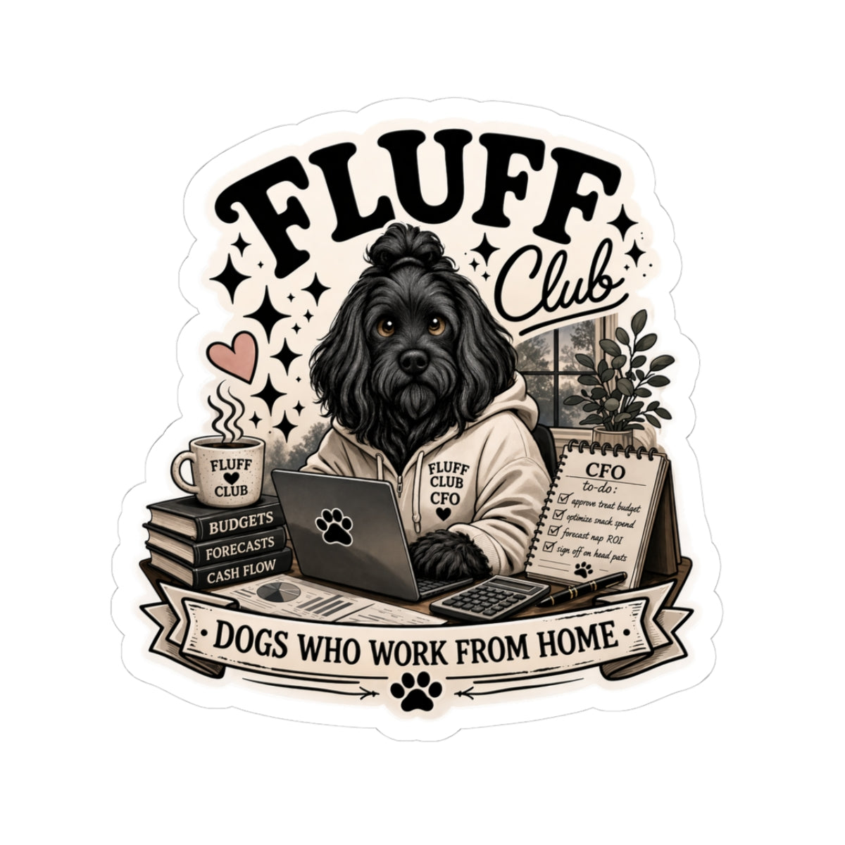 Fluff Club CFO Sticker