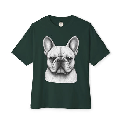 French Bulldog Portrait Tee - Minimalist Dog Face Graphic T-Shirt