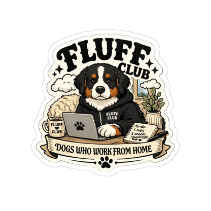 Fluff Club Cute Bernese Dog Decal