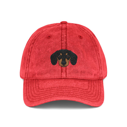 Embroidered Dachshund Vintage Cap-Fluff Club