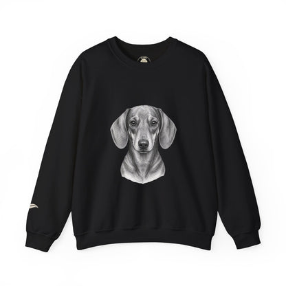 Dachshund portrait 'Your Dog Is the Boss' sweatshirt by Fluff Club