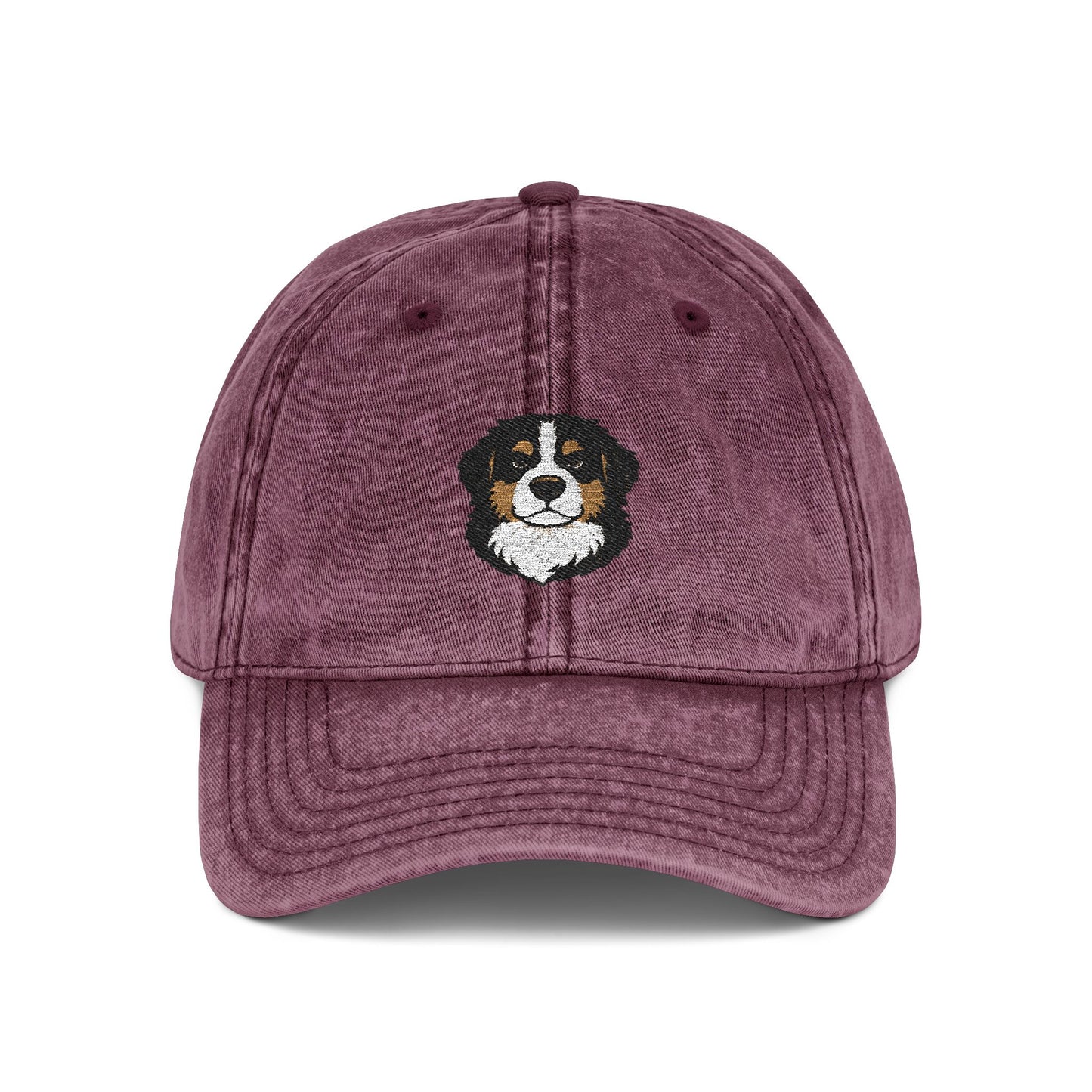 Embroidered Bernese Mountain Dog Vintage Cap