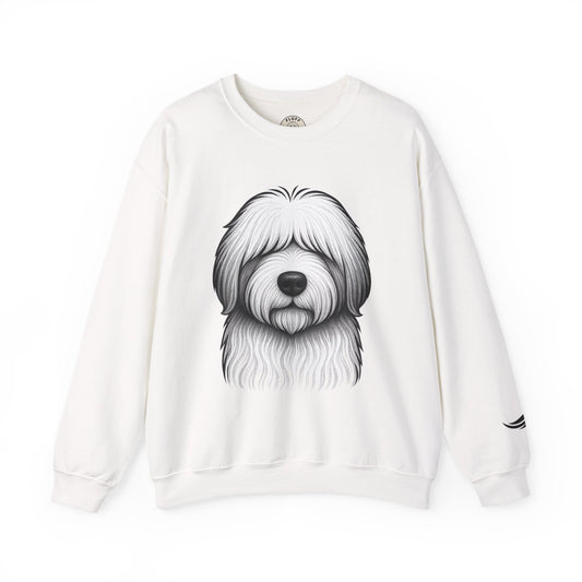 The Boss Old English Sheepdog sweatshirt by Fluff Club, main product photo