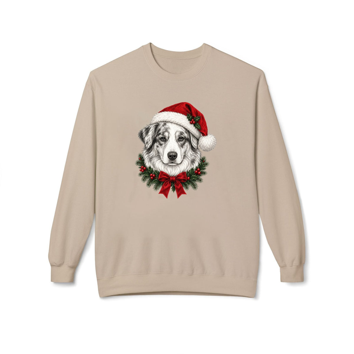 Personalized Christmas dog portrait sweatshirt by Fluff Club – photo 2 of 15